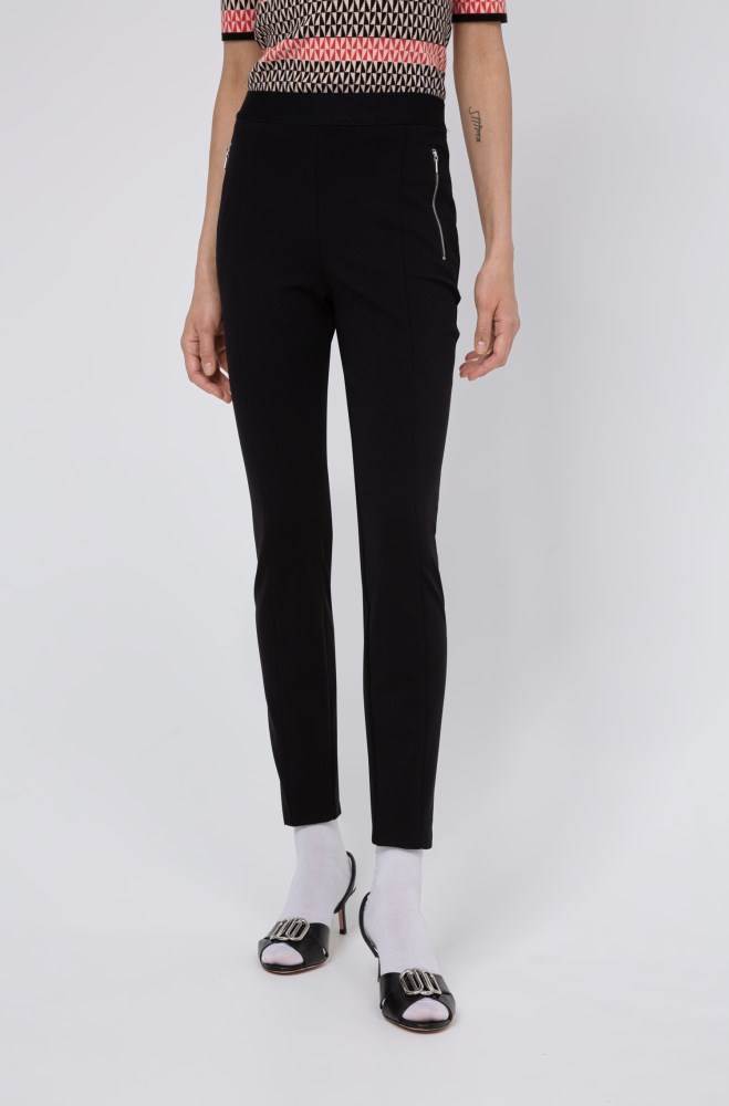 Hugo Boss Skinny-fit leggings Svarte | IdlOCLzZ