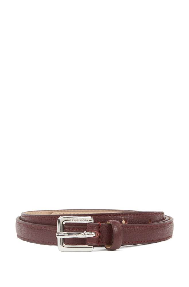 Hugo Boss Slim belt Mørke Rød | zwulOqEd