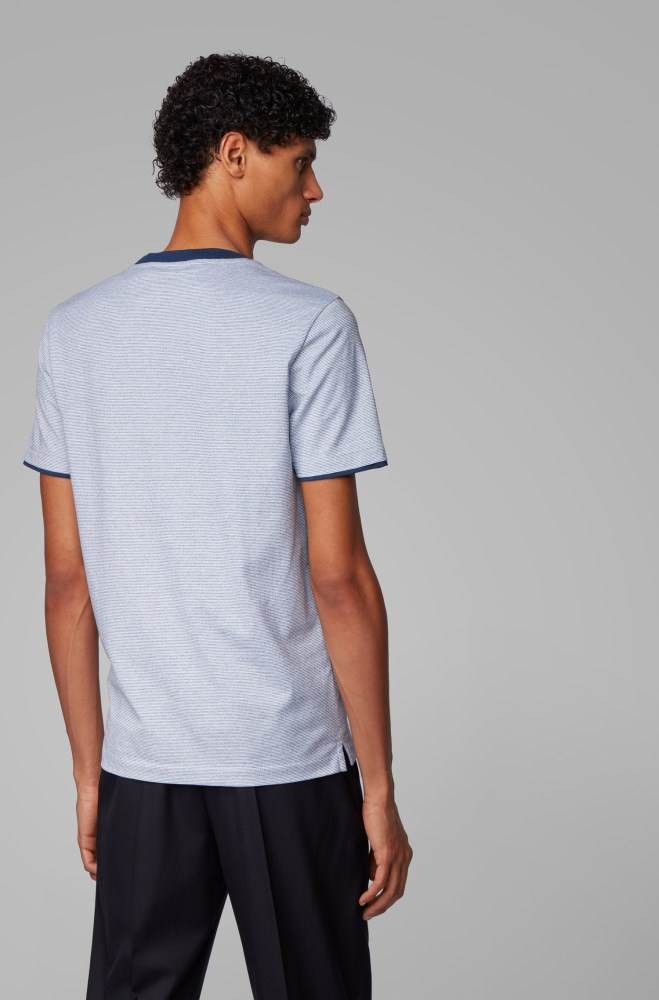 Hugo Boss Slim-fit T-shirt Mørke Blå | VYDATWIt