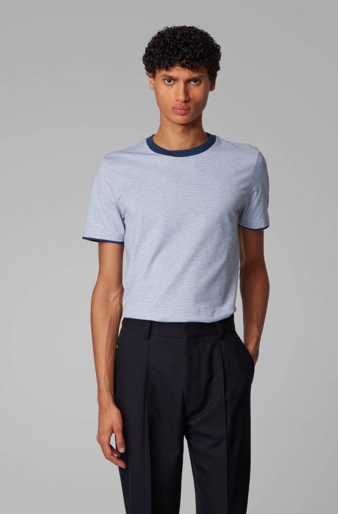 Hugo Boss Slim-fit T-shirt Mørke Blå | VYDATWIt