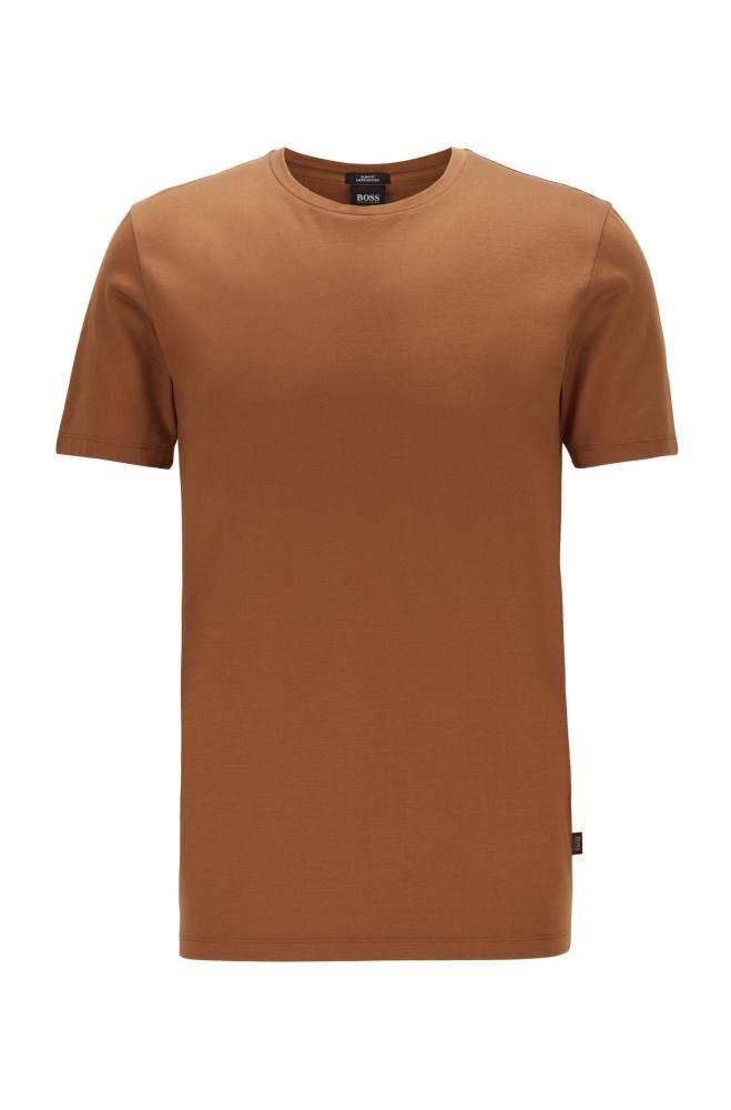 Hugo Boss Slim-fit T-shirt Mørke Brune | BO0GW86J