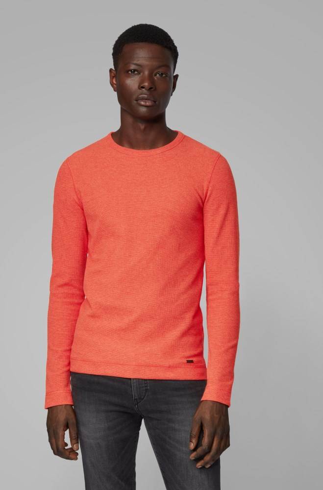 Hugo Boss Slim-fit T-shirt Mørke Oransje | HHK32un1