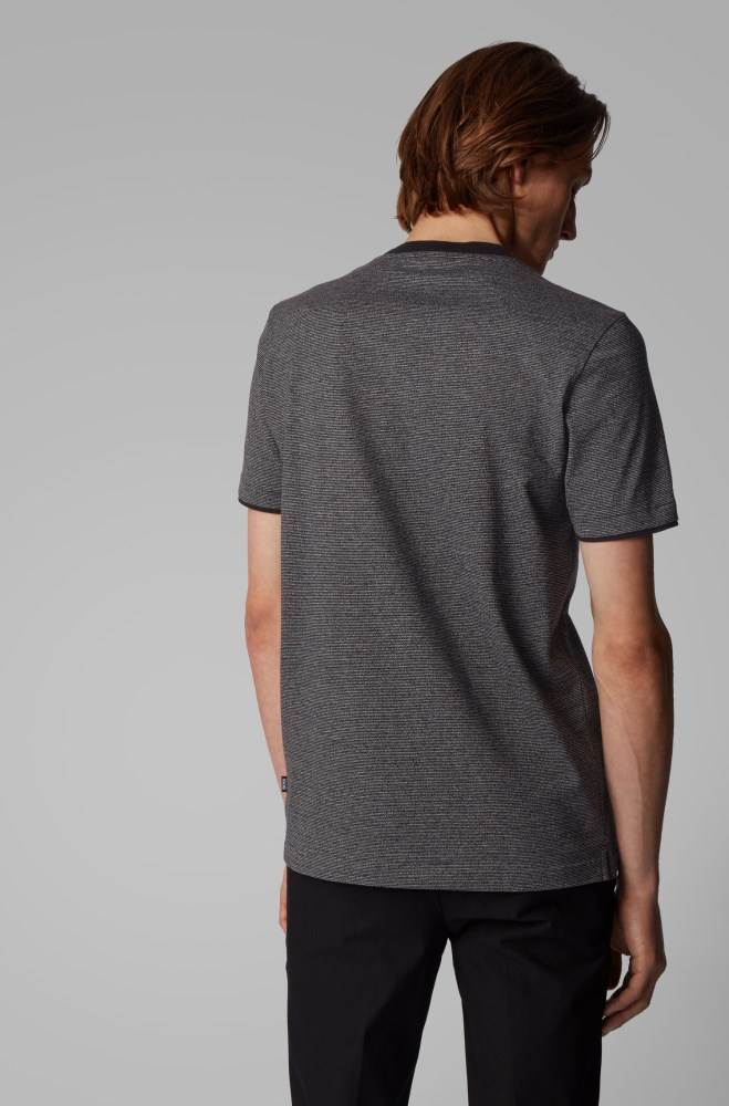 Hugo Boss Slim-fit T-shirt Svarte | 3Dr4N0W3