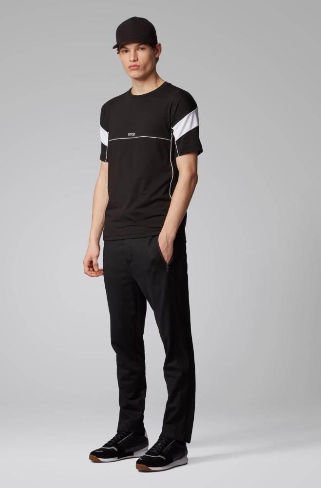 Hugo Boss Slim-fit T-shirt Svarte | IIemz9dv