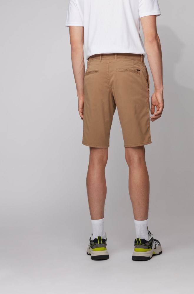 Hugo Boss Slim-fit chino shorts Beige | p110tXDK