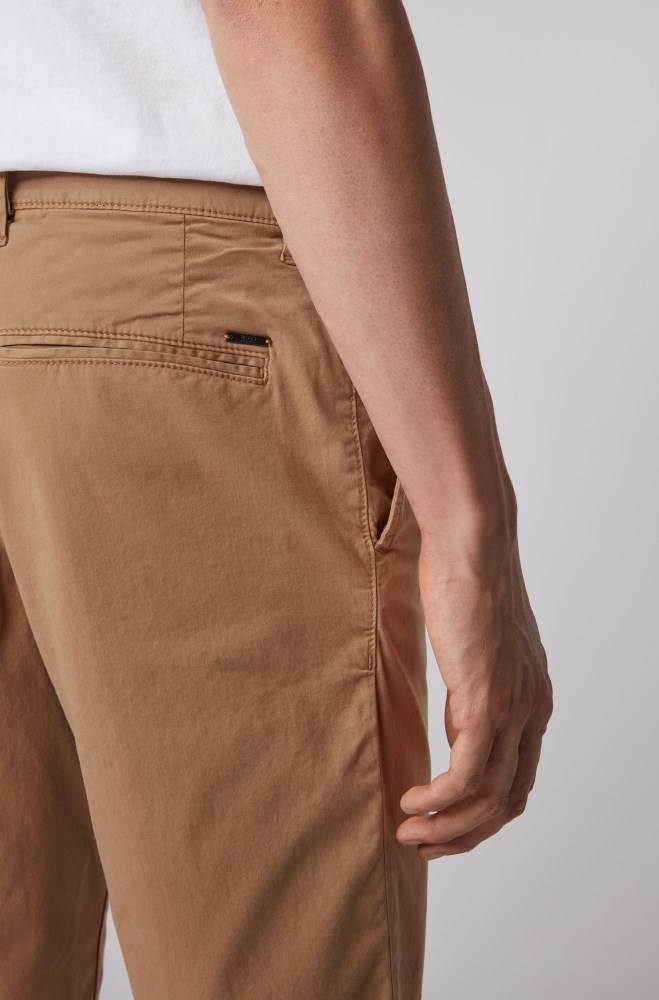 Hugo Boss Slim-fit chino shorts Beige | p110tXDK