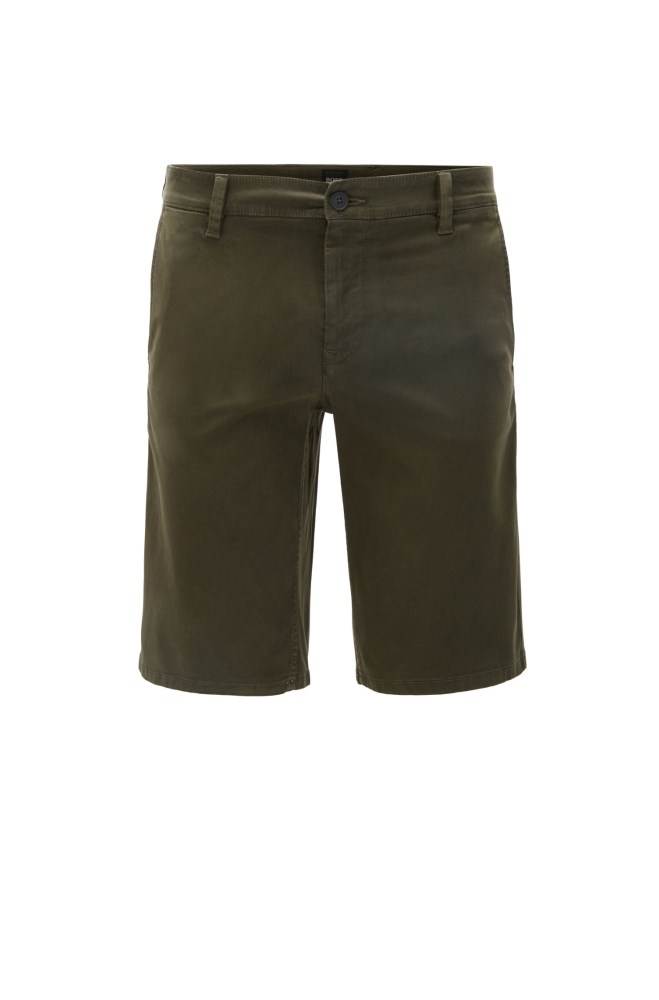 Hugo Boss Slim-fit chino shorts Lyse Grønn | PgAjugeG