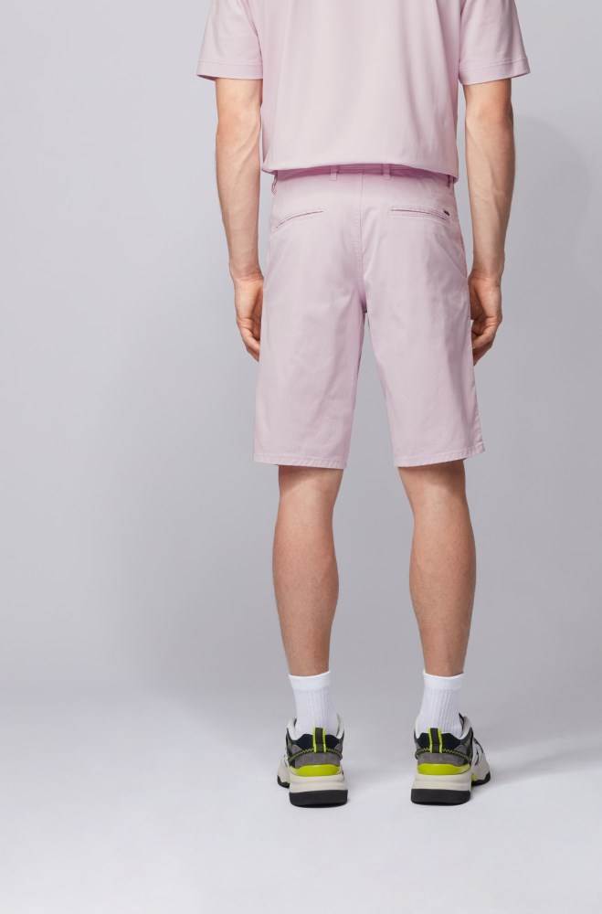 Hugo Boss Slim-fit chino shorts Lyse Rosa | pr8NlPiG