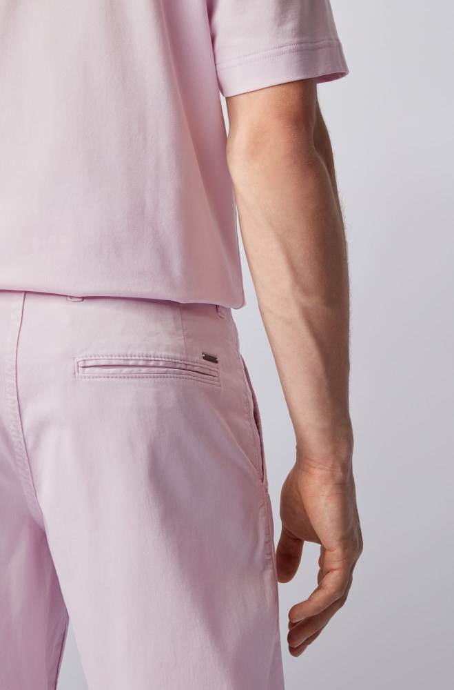 Hugo Boss Slim-fit chino shorts Lyse Rosa | pr8NlPiG