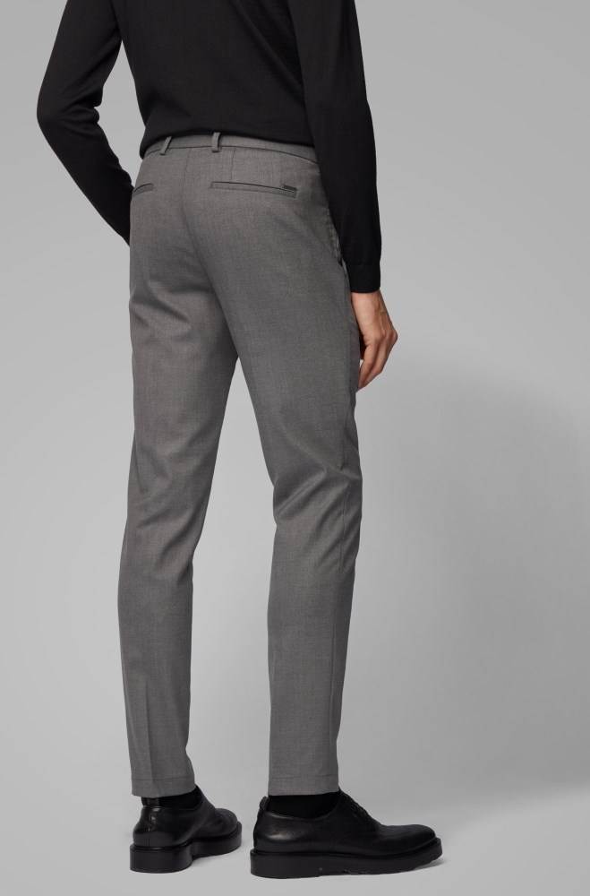 Hugo Boss Slim-fit chinos Grå | 0VcWiYcL