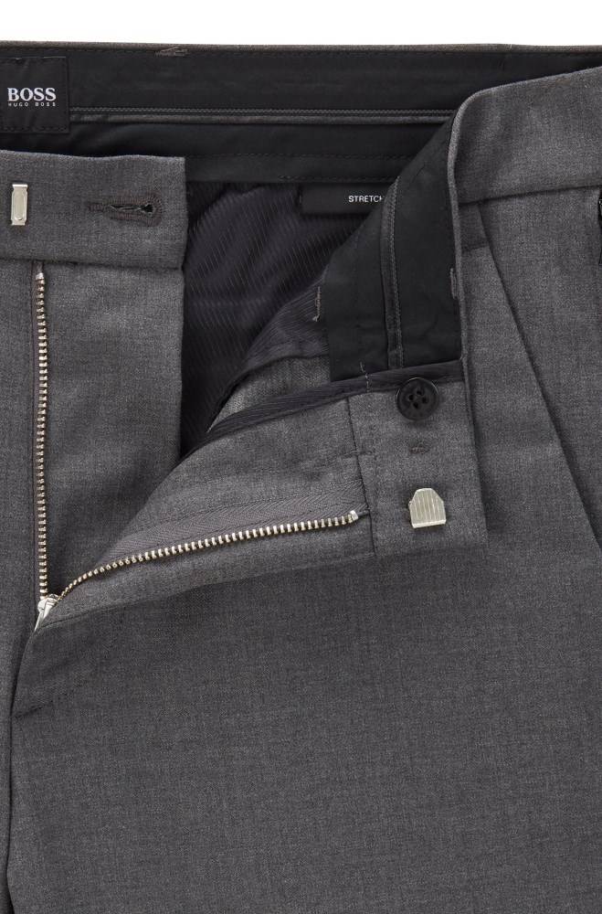 Hugo Boss Slim-fit chinos Grå | 0VcWiYcL