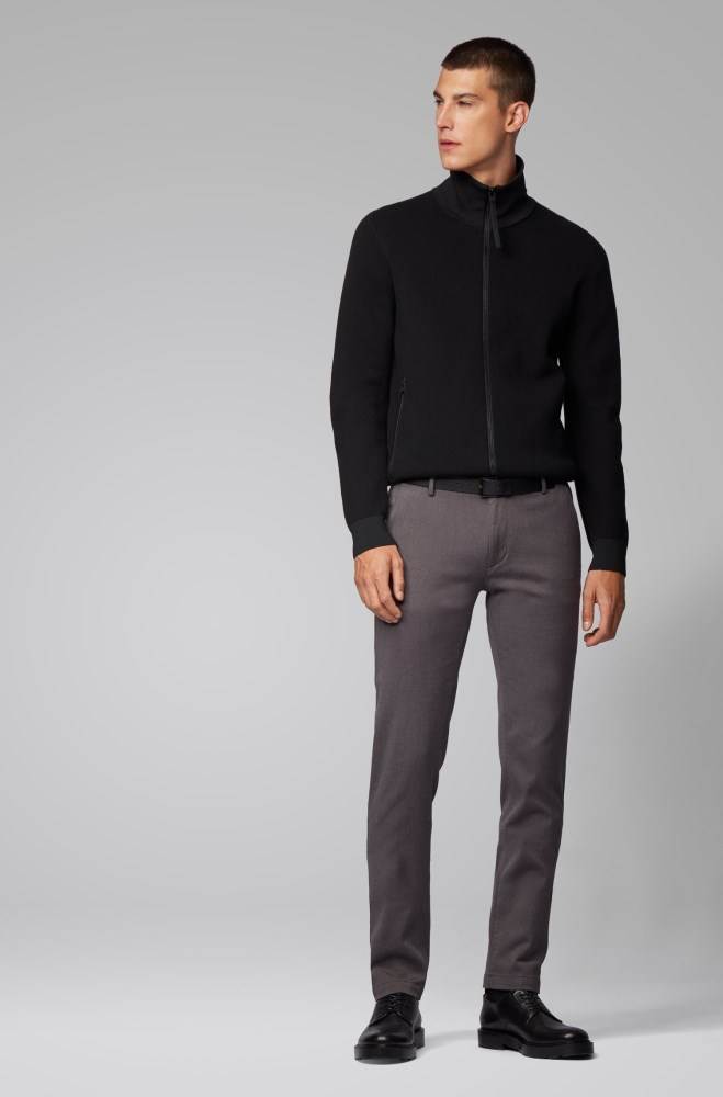 Hugo Boss Slim-fit chinos Grå | gk6Sb6oX