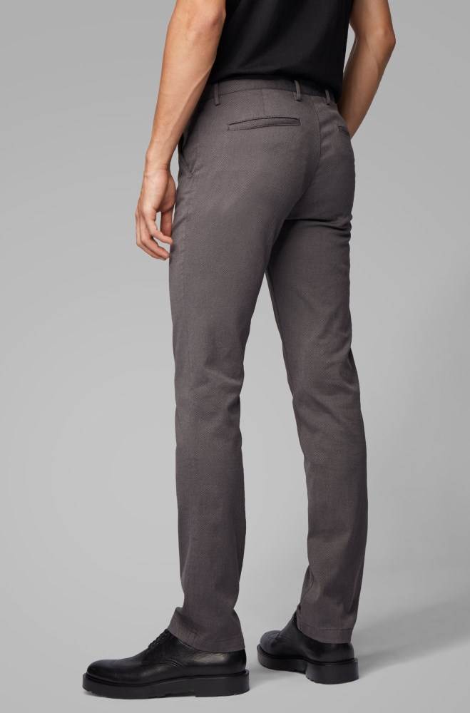 Hugo Boss Slim-fit chinos Grå | gk6Sb6oX