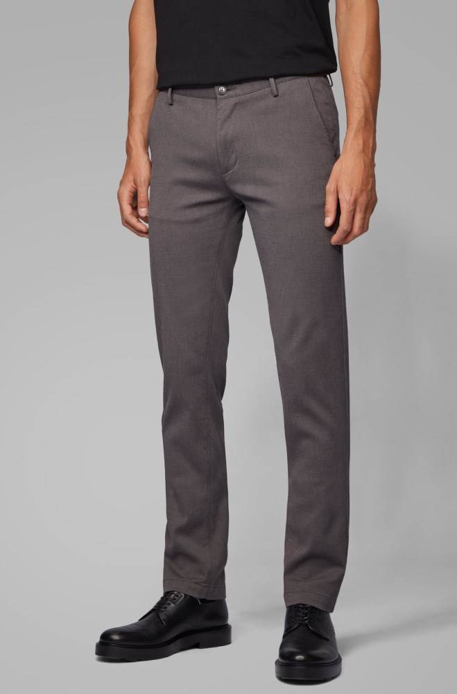 Hugo Boss Slim-fit chinos Grå | gk6Sb6oX