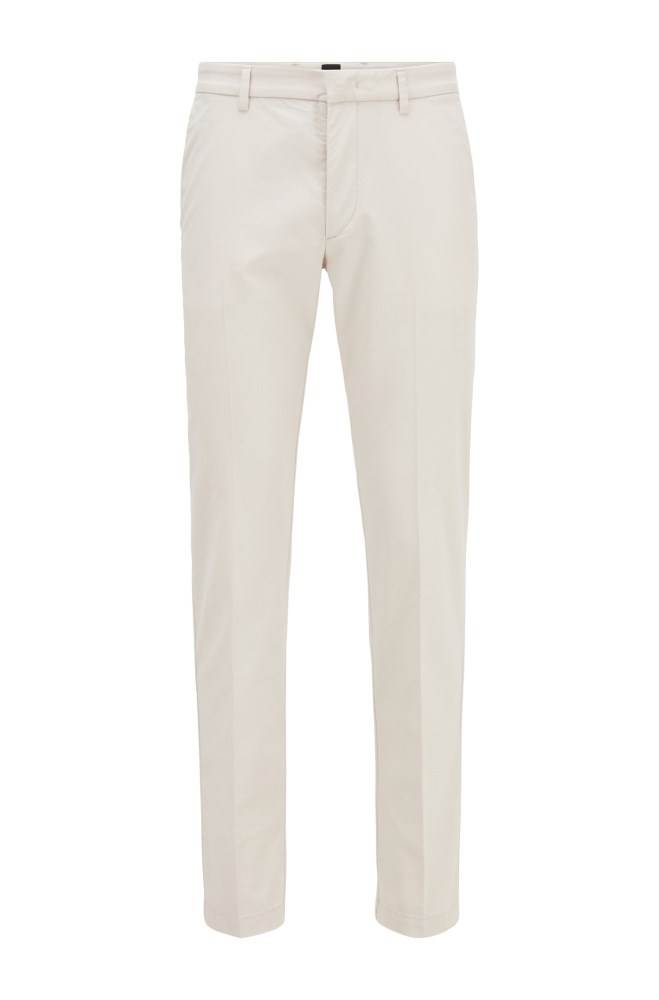 Hugo Boss Slim-fit chinos Hvite | 9cmBhI8y