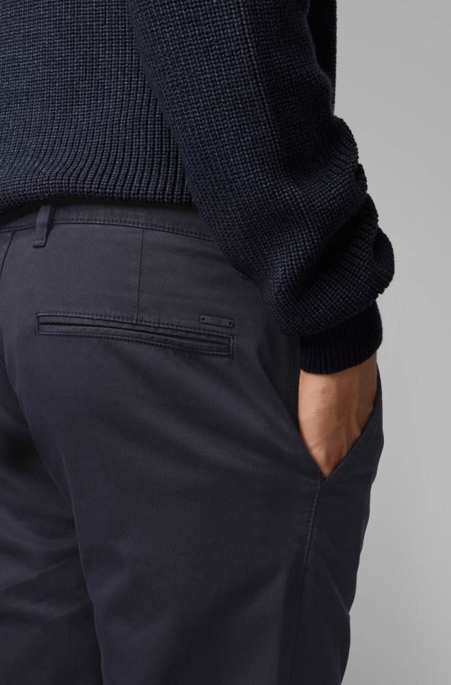 Hugo Boss Slim-fit chinos Mørke Blå | 25gYqHkF