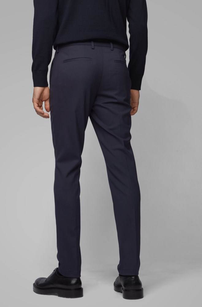 Hugo Boss Slim-fit chinos Mørke Blå | INXpvLZz