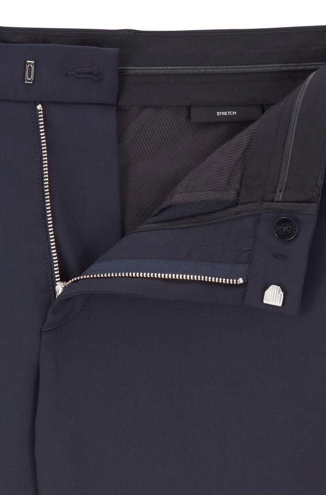 Hugo Boss Slim-fit chinos Mørke Blå | INXpvLZz