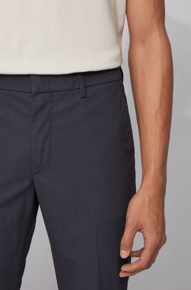 Hugo Boss Slim-fit chinos Mørke Blå | KTFE6IUd