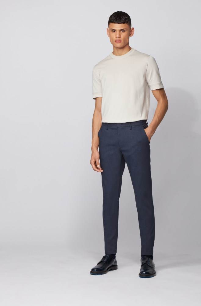 Hugo Boss Slim-fit chinos Mørke Blå | Kek8RXPc