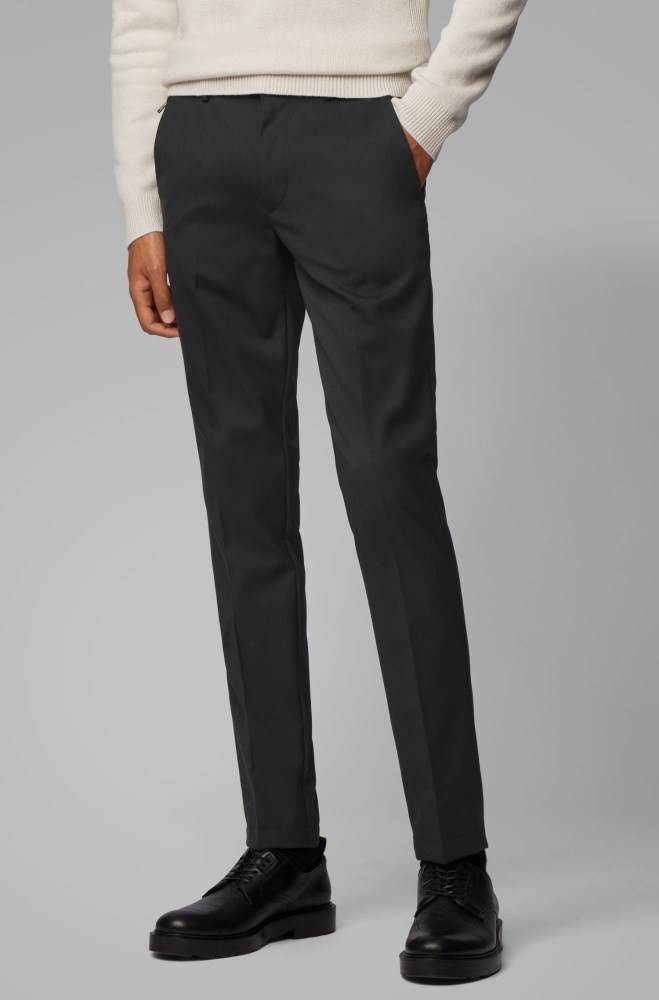 Hugo Boss Slim-fit chinos Svarte | NUsMnVR5