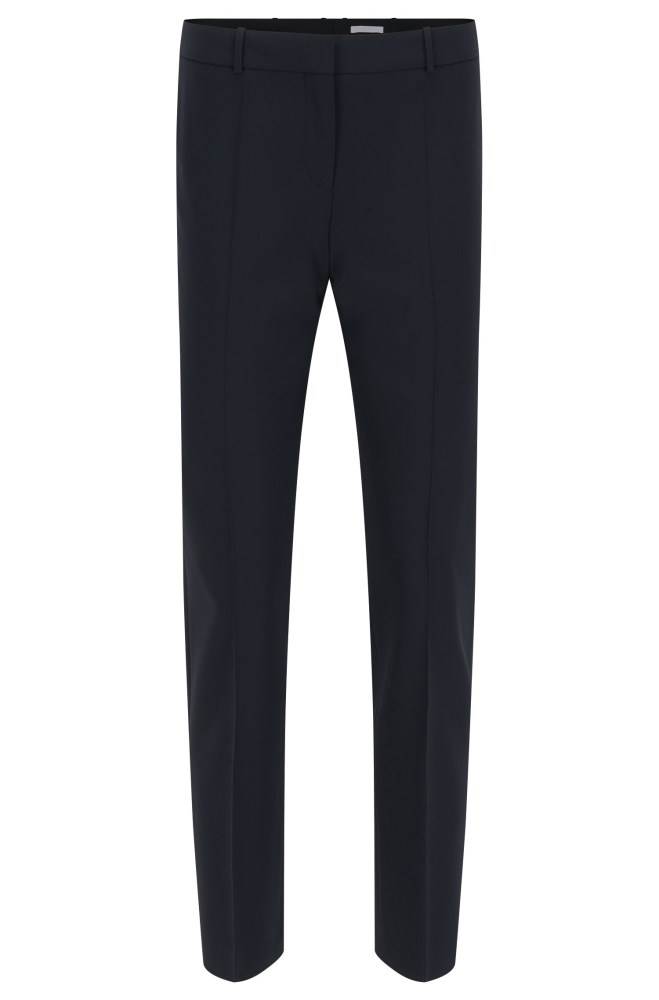 Hugo Boss Slim-fit cropped trousers Mørke Blå | 4g5d6RbB