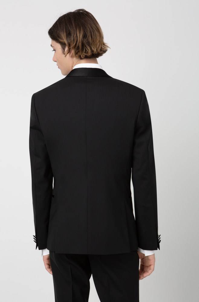 Hugo Boss Slim-fit dinner jacket Svarte | ZcmfxJCj