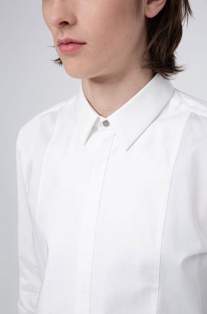 Hugo Boss Slim-fit dress shirt Hvite | bh7cuVVs