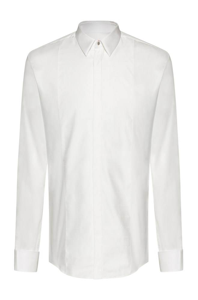 Hugo Boss Slim-fit dress shirt Hvite | bh7cuVVs