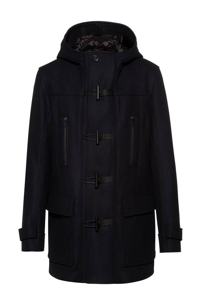 Hugo Boss Slim-fit duffle coat Mørke Blå | aK782cKI