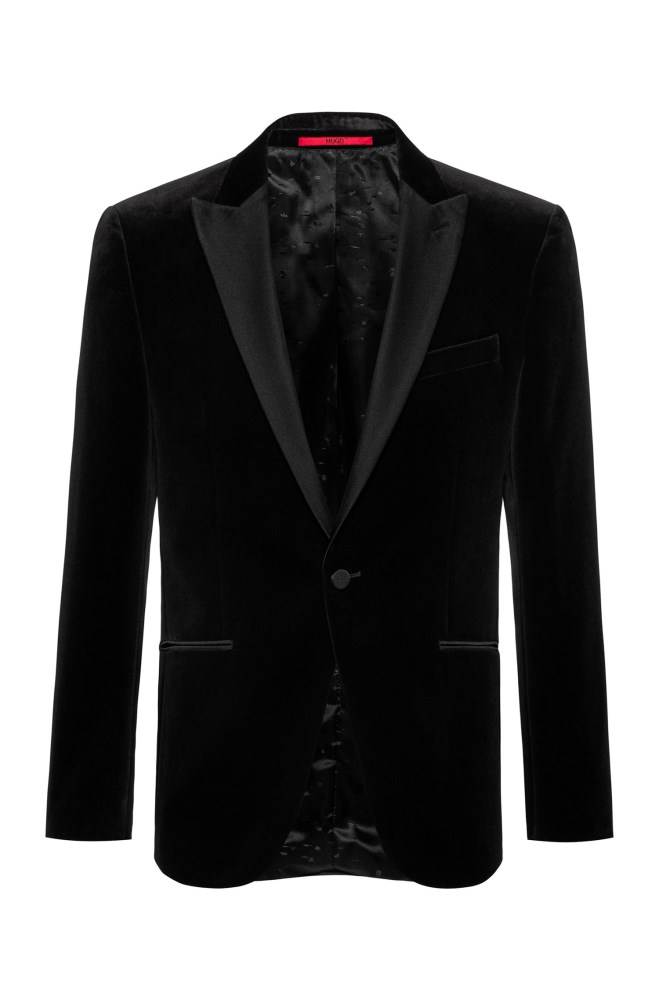 Hugo Boss Slim-fit evening jacket Svarte | fDTIE3l6