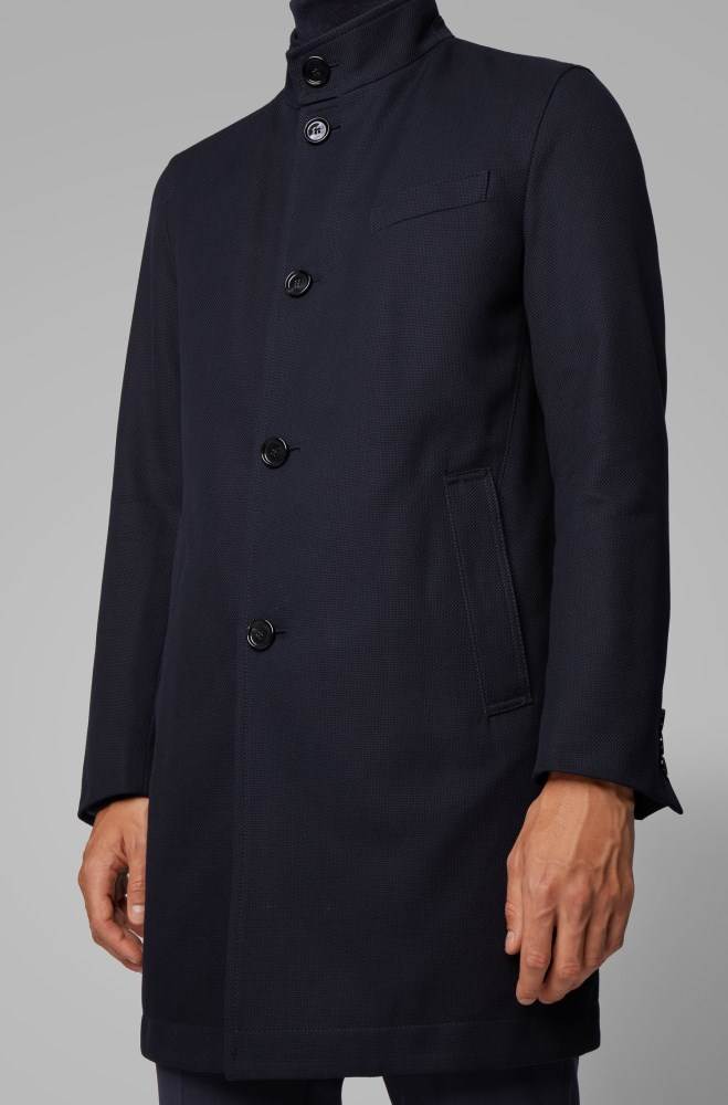 Hugo Boss Slim-fit formal coat Mørke Blå | Rm0PvI2a