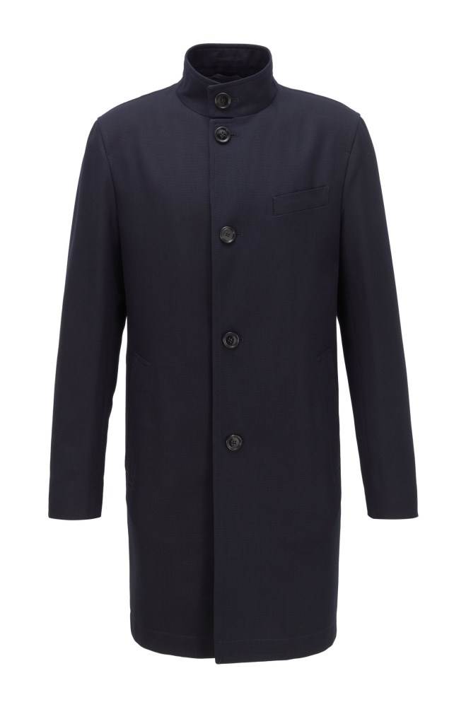 Hugo Boss Slim-fit formal coat Mørke Blå | Rm0PvI2a