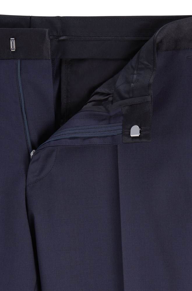 Hugo Boss Slim-fit formal trousers Mørke Blå | AOy0oXRH