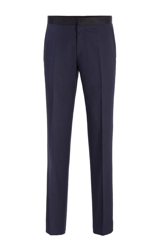 Hugo Boss Slim-fit formal trousers Mørke Blå | AOy0oXRH