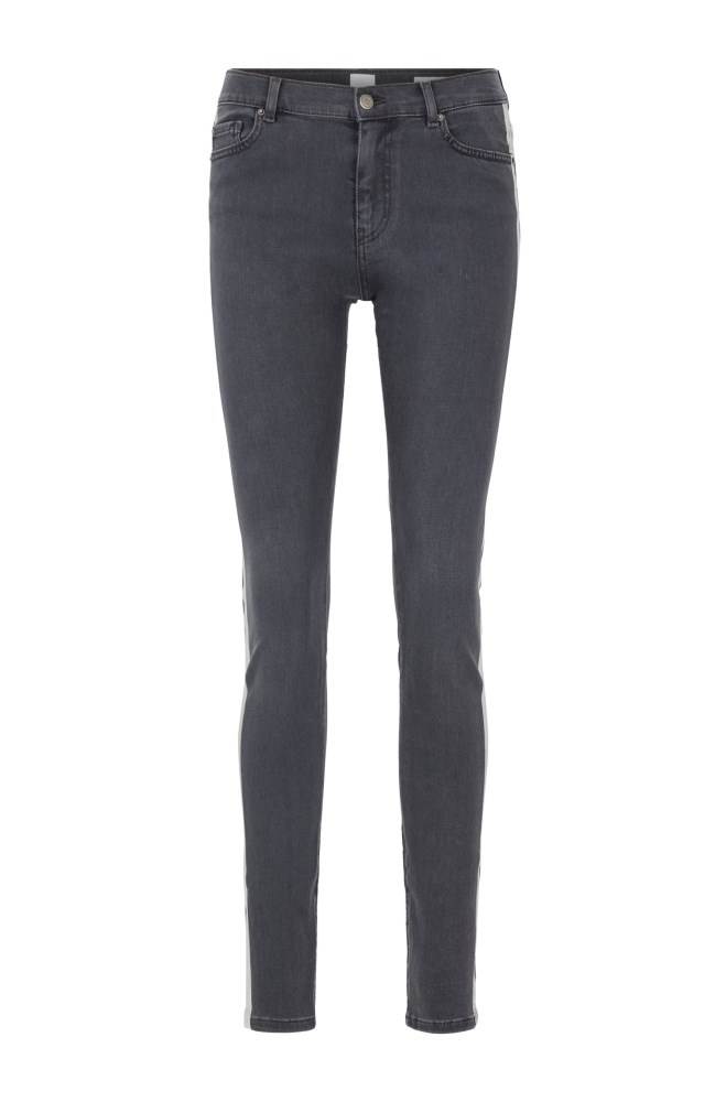 Hugo Boss Slim-fit grey stretch-denim jeans Mørke Grå | S6aTg8Xn