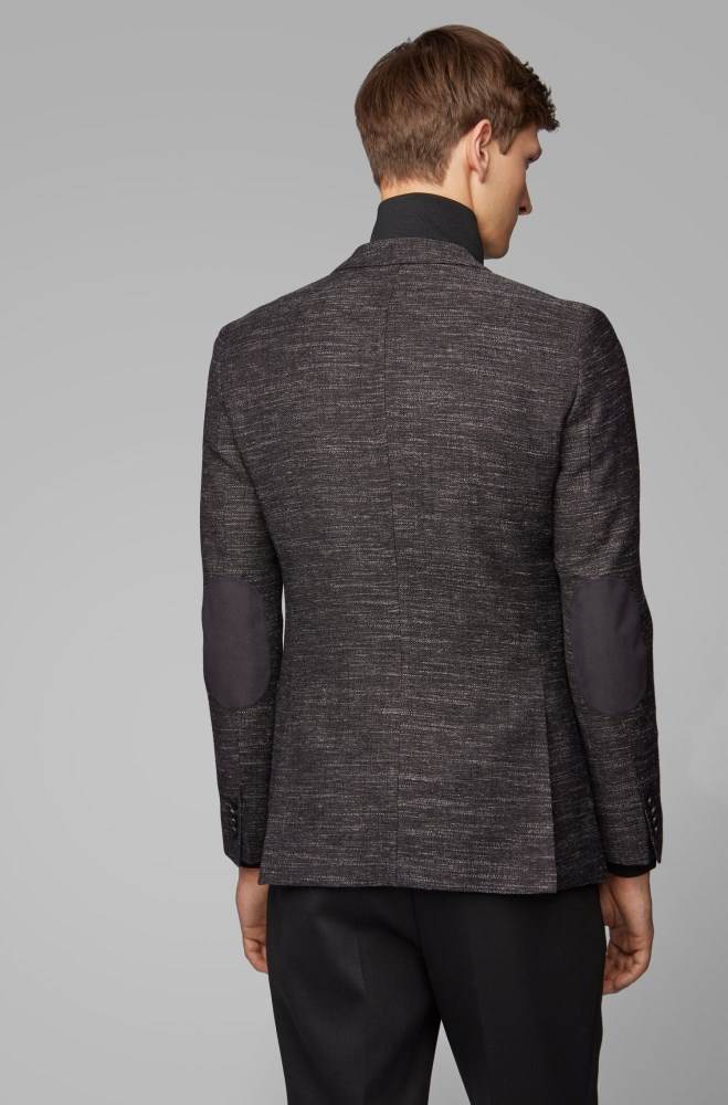 Hugo Boss Slim-fit jacket Anthracite | Hivsg8W6