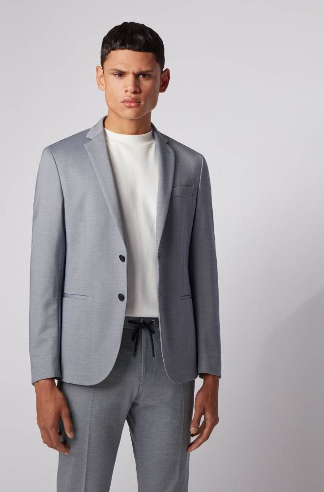 Hugo Boss Slim-fit jacket Blå | nELOwKUB