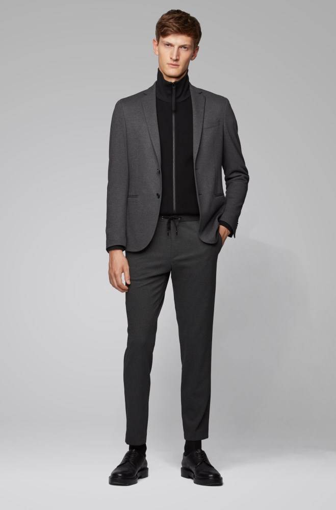 Hugo Boss Slim-fit jacket Grå | KtOeVFYR