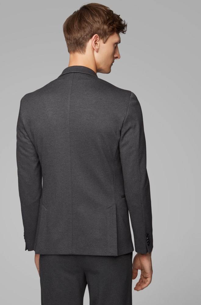 Hugo Boss Slim-fit jacket Grå | KtOeVFYR