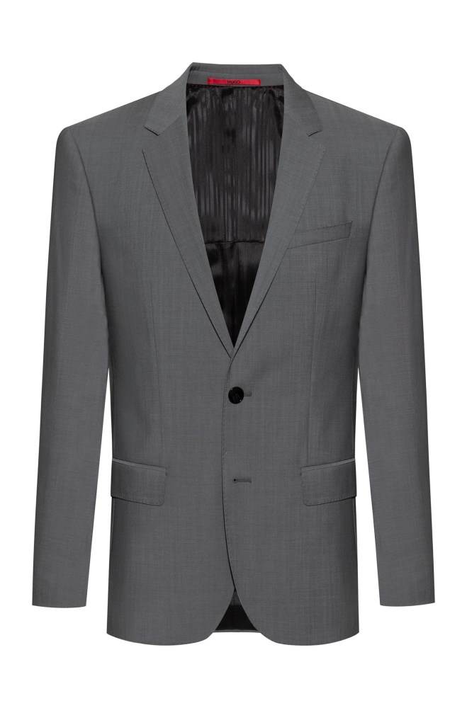 Hugo Boss Slim-fit jacket Grå | eyOgPXfU