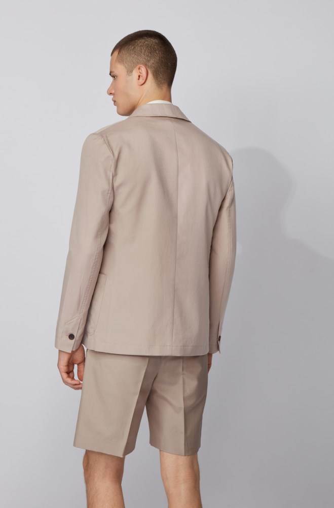 Hugo Boss Slim-fit jacket Lyse Beige | 2nhilnIj