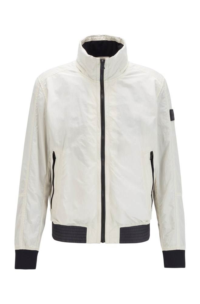 Hugo Boss Slim-fit jacket Lyse Beige | FliP84qT