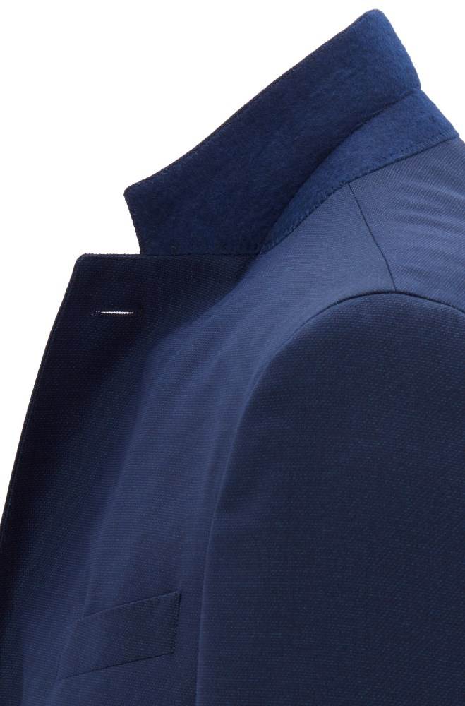 Hugo Boss Slim-fit jacket Lyse Blå | CFNBsRaL