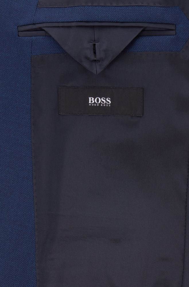 Hugo Boss Slim-fit jacket Lyse Blå | CFNBsRaL