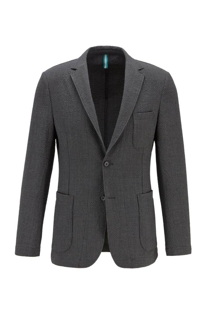 Hugo Boss Slim-fit jacket Lyse Grå | 30S3QP5D