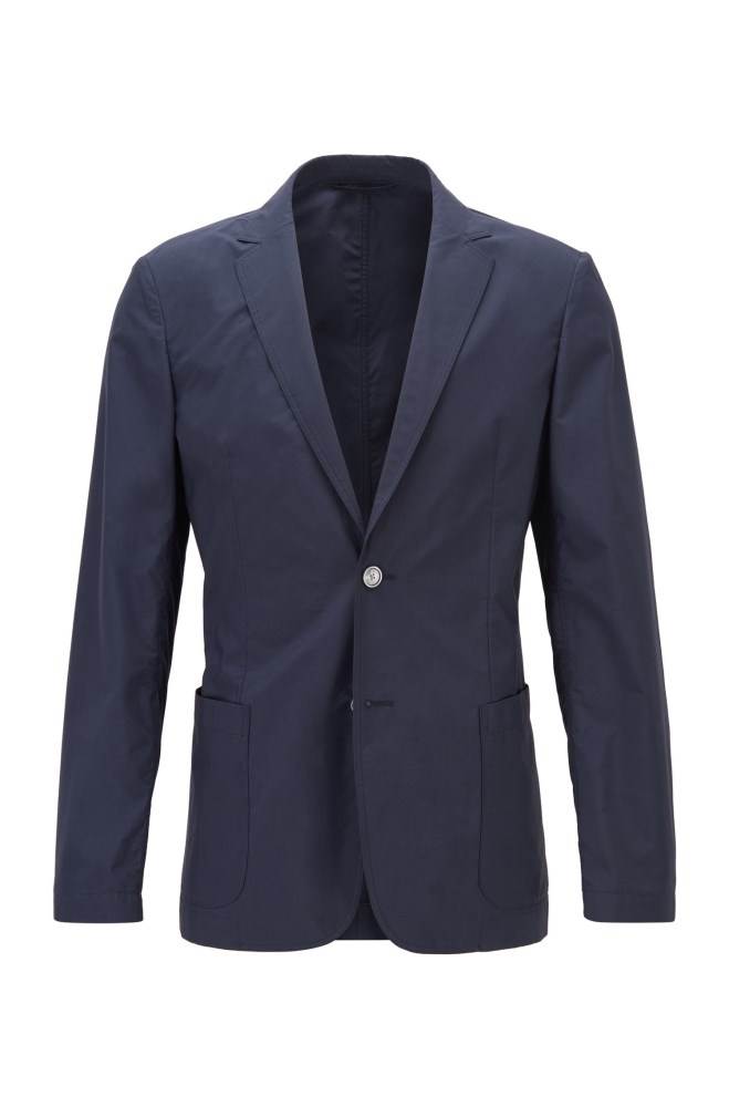 Hugo Boss Slim-fit jacket Mørke Blå | 7W6IB3uH