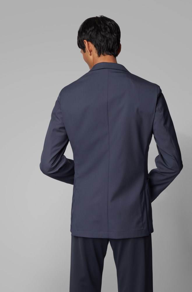 Hugo Boss Slim-fit jacket Mørke Blå | IUGVng64