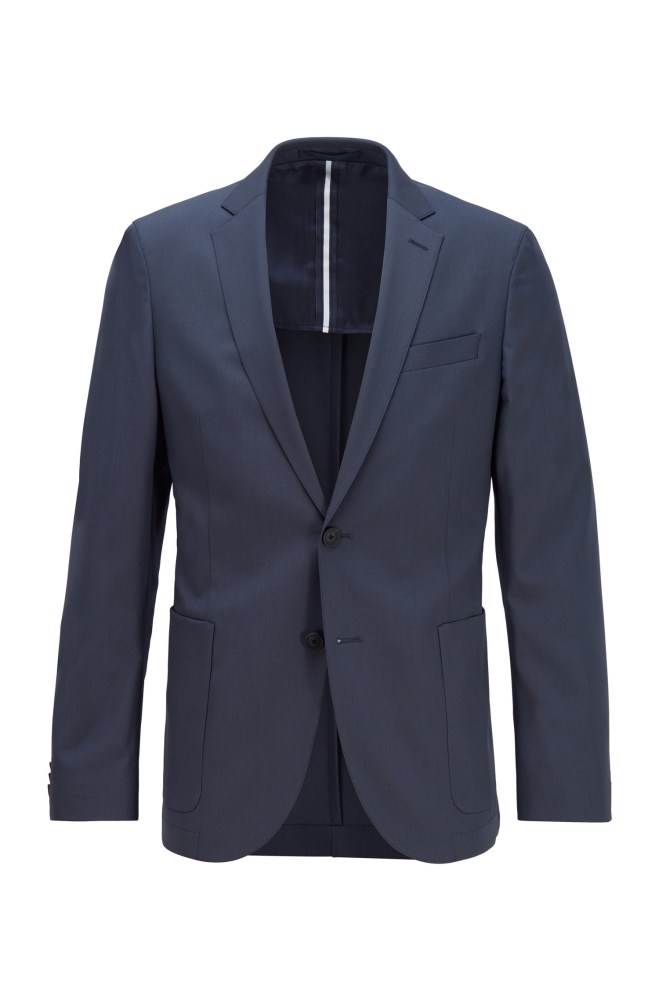 Hugo Boss Slim-fit jacket Mørke Blå | IUGVng64