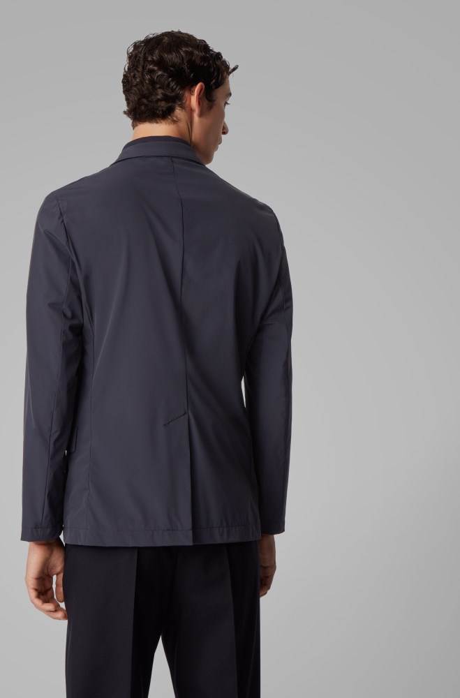 Hugo Boss Slim-fit jacket Mørke Blå | XGDNCQYR